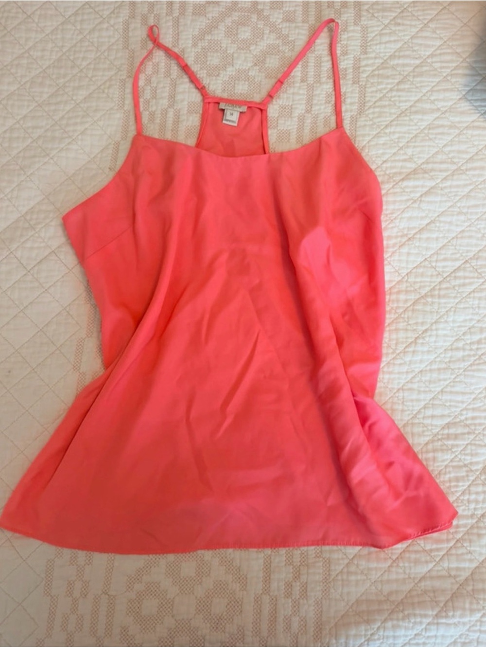 Pink J. Crew Racerback Cami Size 14